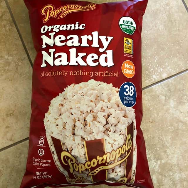 Popcornopolis Nearly Naked Popcorn 0.55 Oz, 40-Pack 