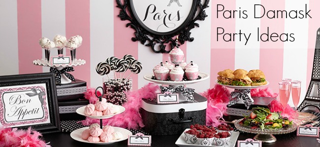 Paris Damask Party Ideas