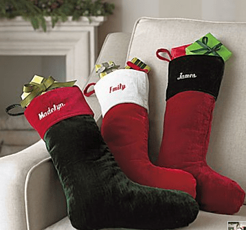 JCPenney: Christmas Velvet Stockings only $2.99 Plus 10% Cash Back!