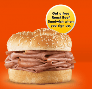 FREE Arby's roast beef