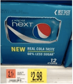 Walmart: Pepsi Next 12-pack ONLY $2.48 with HOT Coupon