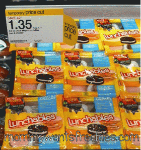 Target: Lunchables ONLY $.35