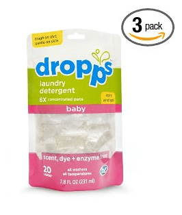 60 count Dropps Baby Laundry Detergent $13.69 & FREE shipping