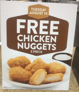 FREE 5 Piece Chicken Nuggets at Jack In The Box TODAY 8/14/12