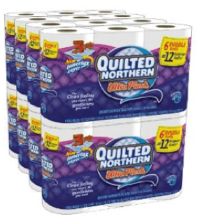 Quilted Northern Ultra Plush, Double Rolls, 48 Count for just $25.59 shipped