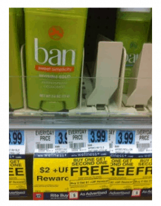 Rite Aid: FREE Ban Deodorant!