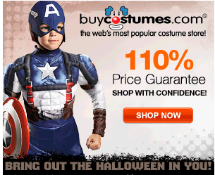 Buy Costumes: 25% off Today Only + FREE Shoprunner Shipping!