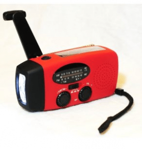 Emergency Solar & Self Powered Radio, Light and Cell Phone Charger $19.99