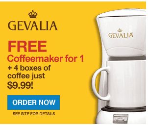 Gevalia free coffee maker, read how to get it free