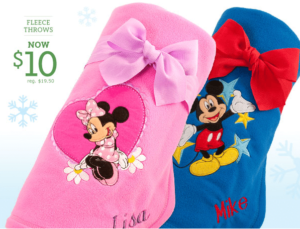 Disney's Personalized Fleece Blankets