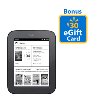 Nook Simple Touch only $49 after Gift Card!!! {Reg. $79}