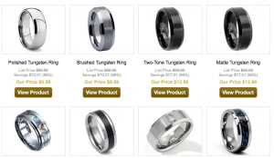 Men's Tungsten Rings