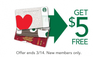 FREE $5 Starbucks Gift Card
