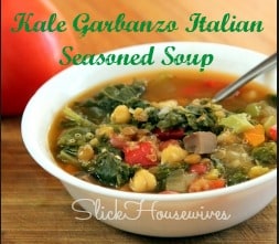 Kale Garbanzo Italian Seasoned Soup Recipe
