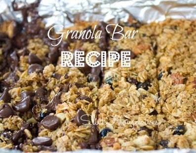 granola bar recipe