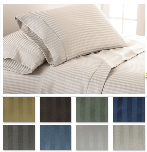 Microfiber Stripe Sheet Set