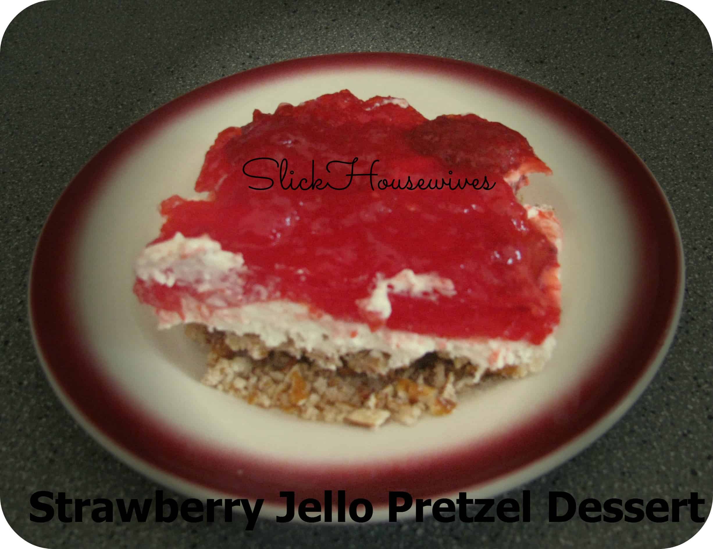 Strawberry Jello Pretzel Dessert
