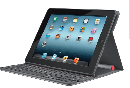  Logitech Solar Keyboard Folio for iPad 2/3 Cover & Stand w/ Solar Powered Bluetooth Keyboard