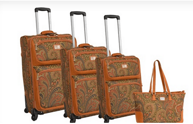 Adrienne Vittadini 4 Piece Luggage Set