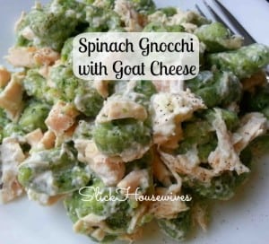 Spinach Gnocchi with Goat Cheese Recipe