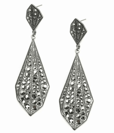 Black Nile Drop Earrings