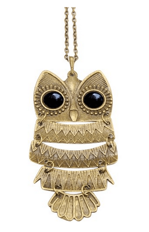 Vintage Owl Pendant