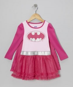 Pink Batgirl Cape Dress