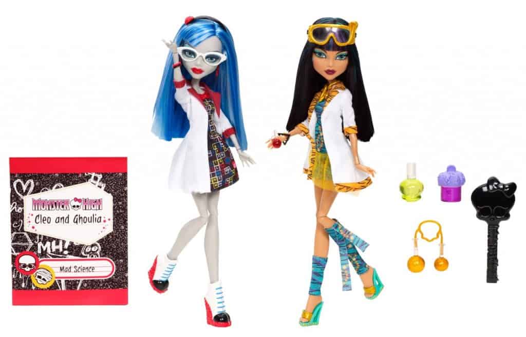 Amazon Monster High Mad Science Cleo De Nile Ghoulia Yelps Pack Only Reg