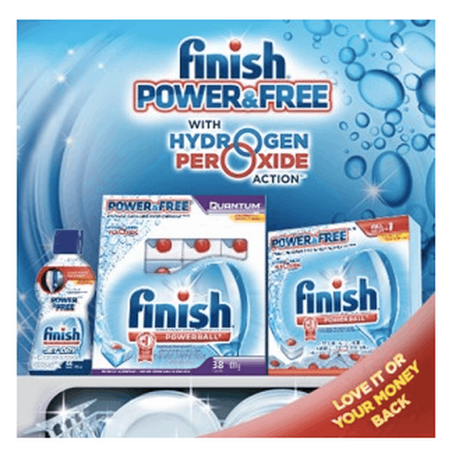 Free sample of Finish Dishwasher Detergent