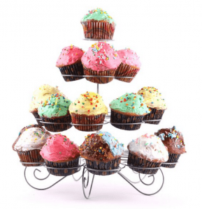 Multi-Tiered Metal Dessert and Cupcake Stand