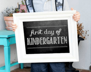 free first day of school printable