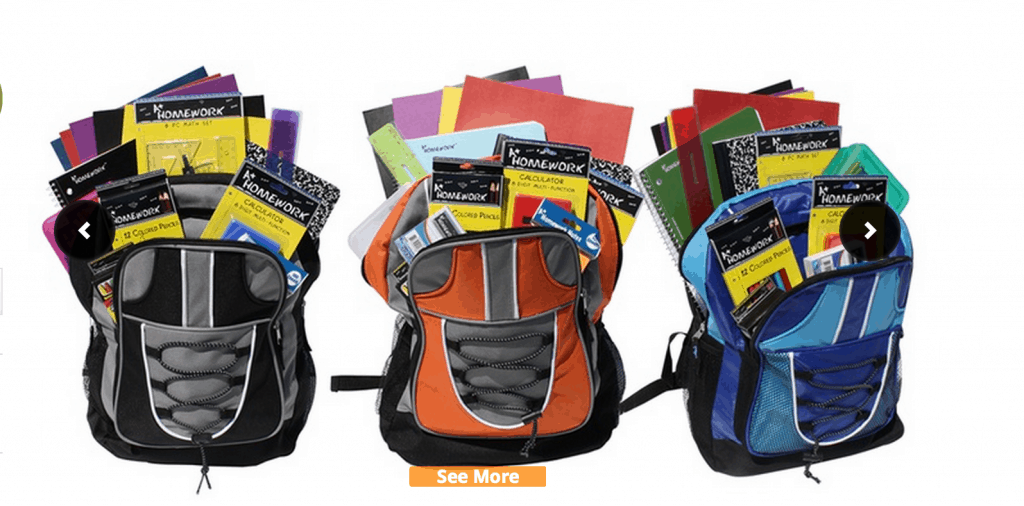 Backpack Deal Pre-Filled with School Supplies $39.99