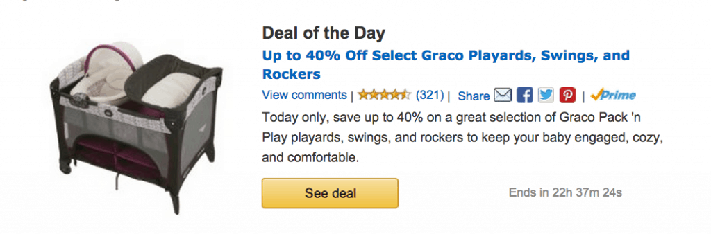 Graco Playards, Swings, and Rockers up to 40% off