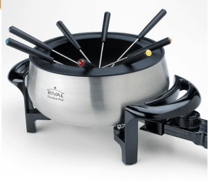 Rival Stainless Steel Electric Fondue Pot Set