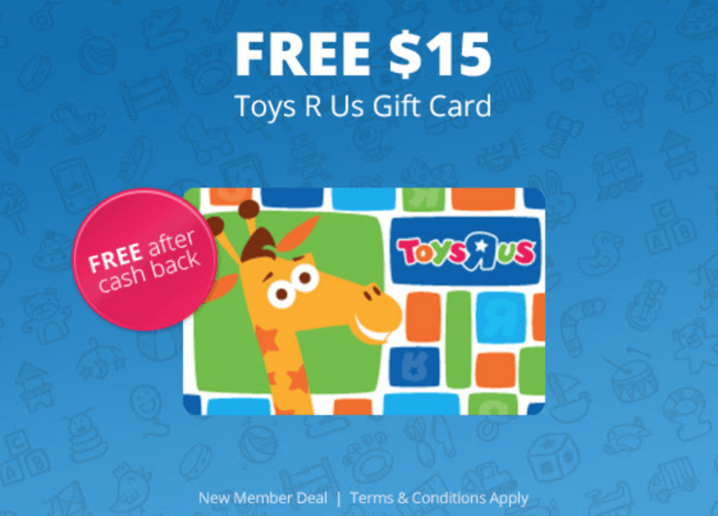 FREE $15 Toys R Us Gift Card