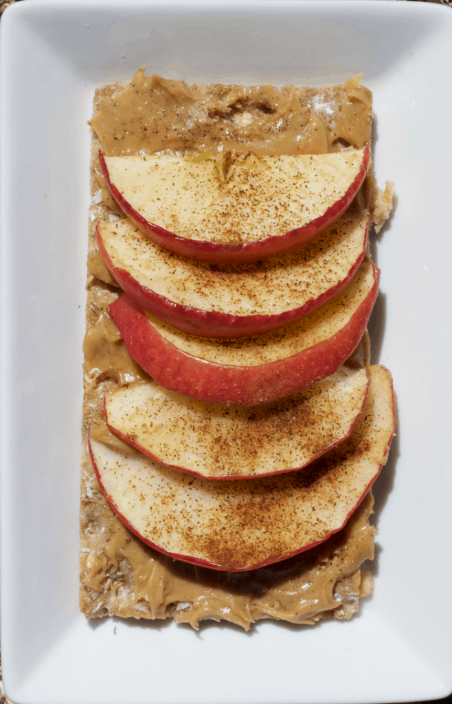 Peanut Butter and Apples using Wasa Crispbreads