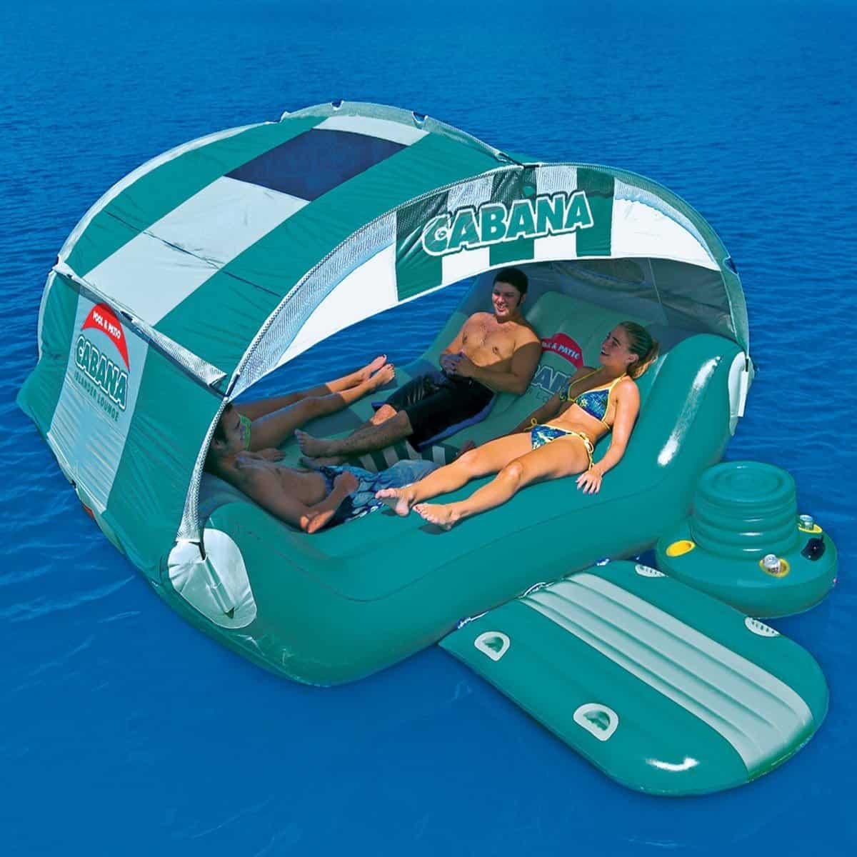 Cabana Islander Inflatable Six Person Lounge Float