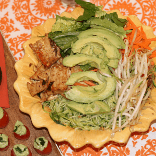 Vietnamese Avocado Zoodle Salad Bowl Recipe