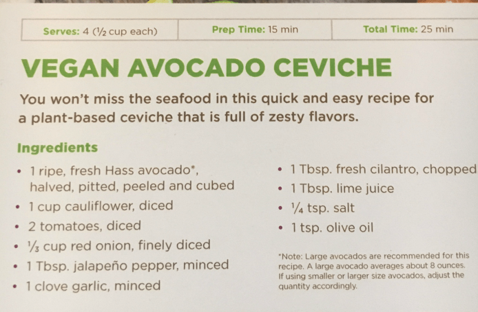 Vegan Avocado Ceviche