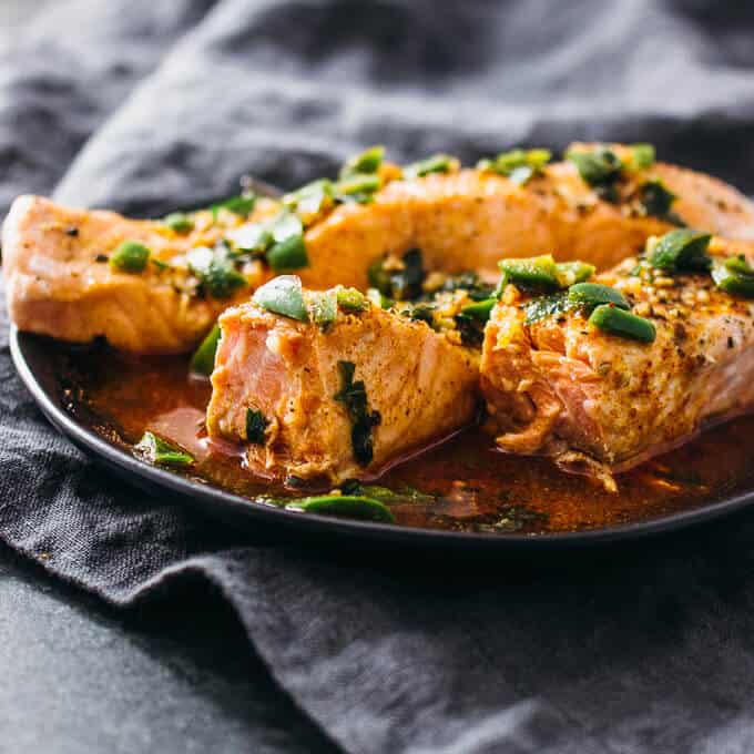 Instant Pot Salmon with Chili-Lime Sauce Recipe