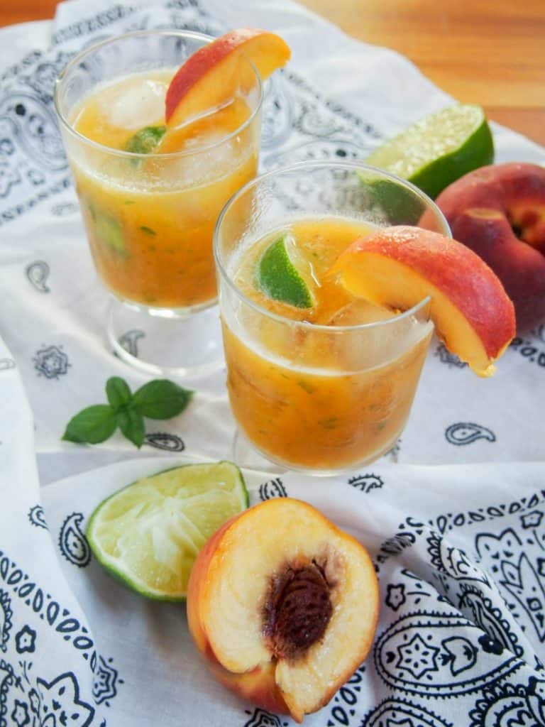 Basil Peach Margarita Recipe