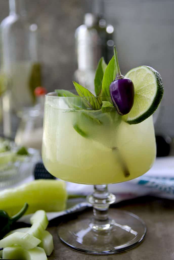 Spicy Thai Basil Cucumber Cocktail REcipe