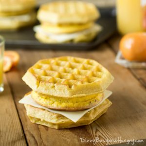 Simple Waffle Breakfast Sandwiches Recipe